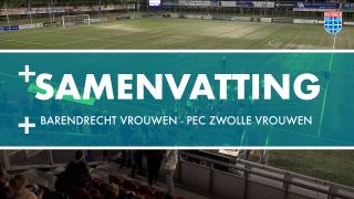 Samenvatting Excelsior Barendrecht Vrouwen - PEC Zwolle Vrouwen