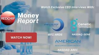 RedChip Money Report ARDS, GENE, AREC