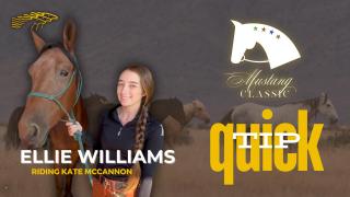 Mustang Classic QUICK TIP - Ellie Williams riding Kate McCannon