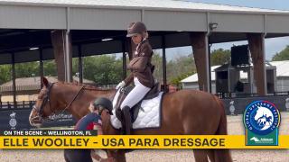 Elle Woolley USA Para Dressage Athlete - On the Scene at Adequan® Global Dressage Festival