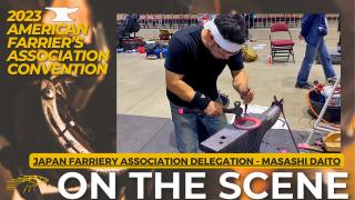 Japan Farriery Association Delegation - Masashi Daito  - American Farrier's Association Convention
