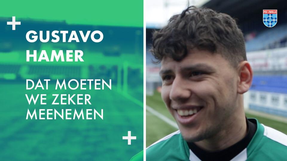 Gustavo Hamer: ‘Dat moeten we zeker meenemen.'