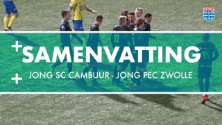 Samenvatting Jong sc Cambuur - Jong PEC Zwolle