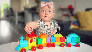 DUPLO TREiN BABY CHALLENGE  | Bellinga Familie Vloggers #1376