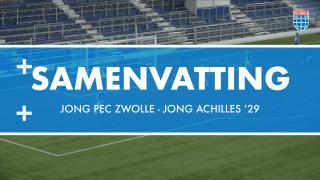 Samenvatting Jong PEC Zwolle - Jong Achilles '29