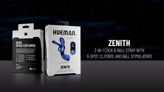 User Manual - Hueman: Zenith 3-in-1 Cock & Ball Strap with G-Spot, Clitoris, and Ball Stimulators