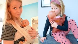 MEGA VERRAST DOOR DEZE MiNi-ME & NEWBORN DRAAGDOEK | Bellinga Vlog #2077