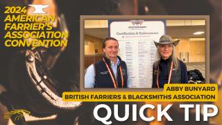 Abby Bunyard - British Farriers & Blacksmiths Association AFA Convention Interview with Diana De Rosa