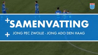 Samenvatting Jong PEC Zwolle - Jong ADO Den Haag