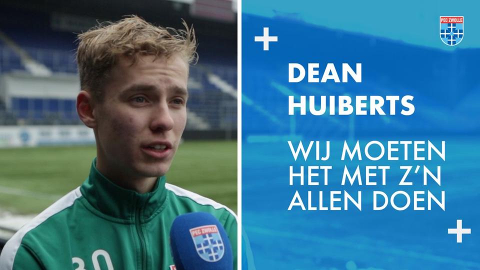 Dean Huiberts: 'Wij moeten het met z'n allen doen.'