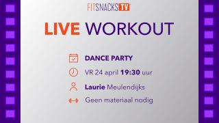 LIVE | DANCE PARTY met Laurie Meulendijks (24/4/2020)
